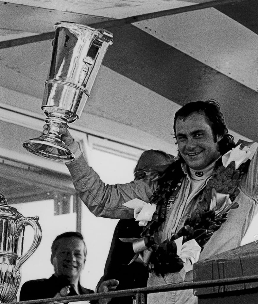 Gunnar Nilsson med pokal